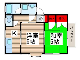 ニューＧＭコーポ２号棟の物件間取画像